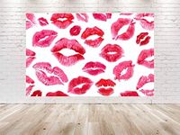 5X3FT Lips Birthday Party Decorations Backdrop | Beauty Make up Theme Background | Photo Wall Poster for Any Occasion