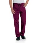 Landau Comfort Stretch One-Pocket Reversible Drawstring Scrub Pant, Wine, X-Large Tall