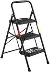 BONTEC 3-Step Ladder, Folding Step 