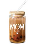 NewEleven Gifts For New Mom 2024 – Pregnancy Gifts For First Time Mom, Pregnant Mom, Expecting Mom, Mom To Be, Mommy To Be - 16 Oz Coffee Glass