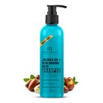 Botanic Hearth Jojoba & Hyaluronic Acid Shampoo with 100% Pure Jojoba Oil & Aloe Extracts | Hydrates Hair & Adds Shine | For Dry & Dehydrated Hair | Shampoo for Women and Men | Sulphate & Paraben Free | 200 ml