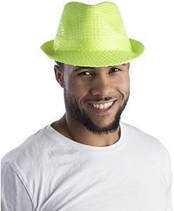 Dress Up America Sequin Fedora for Adults - Sequined Party Fedora - Costume Accessory for Halloween (Light Green Sequins)