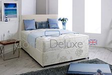 Dorset Bed Set with Quilted Othopedic Mattress and Leather Headboard (3FT - O Drawers)