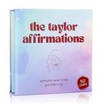 Taylor Gifts for Girls Birthday Gift | Affirmations - 50 PCS Taylor Cards | Taylor Themed Gifts, Taylor Gift Merch for Game Nights, Unique Gifts, Birthday Party Favors for Girls Women