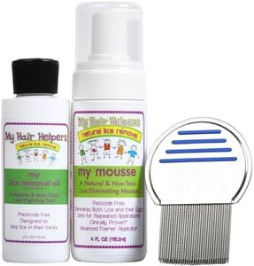 My Hair Helpers Head Lice Solution Kit with Lice Comb, Dimethicone Oil, and Mousse | Helps 1-2 Children