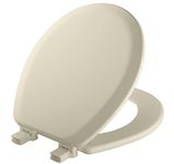 Mayfair 41EC 346 Molded Wood Toilet Seat with Lift-Off Hinges, Round, Biscuit/Linen