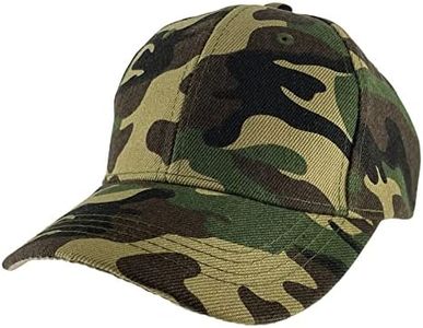 TOP HEADWEAR TopHeadwear Blank Youth Baseball Adjustable Hook and Loop Hat - Camo