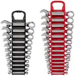 TEKTON Stubby Combination Wrench Set with Holder, 25-Piece (1/4-3/4 in., 6-19 mm) | WCB92403