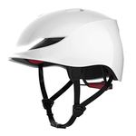 Lumos Matrix Smart Helmet (Jet White)| Urban | Skateboard, Scooter, Bike Accessories | Adult: Men, Women | Front and Rear LED Lights | Turn Signals | Brake Lights | Bluetooth Connected