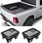 for Dodge RAM 1500 American Flag Stake Pocket Covers Fit 2019-2024 Dodge RAM 1500,Truck Stake Hole Caps Plugs Fit for Dodge RAM 1500 Accessories.(White)