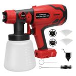 Cordless Paint Sprayer for Milwaukee 18V Battery, Paint Sprayers for Home Interior Airless Electric HVLP, for Furniture, Walls, Cabinets, Fences, Doors, etc.(Battery NOT Included)