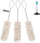 Wenses Tire Lube Brush Applicator Swab (3-Pack), 11.5" Length, Includes Tread Depth Gauge