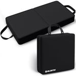 BLOSTM Extra Thick Garden Kneeling Pad - Large Foldable Garden Kneeler Pad with Handles - Water Resistant High Density Memory Foam Mat Kneeling Cushion for Gardening, Housework, Bathing, Yoga (Black)