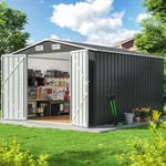 DAUSOLA 10x12 FT Outdoor Storage Sh