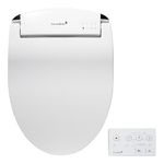 SmartBidet SB-2400ER Electric Bidet Seat for Elongated Toilets and French Curve Toilets with Remote Control, LED Night Light, Heated Seat Made in Korea