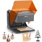 Genmitsu Kiosk 2.5W 2500mW Laser Engraver, Light Weight & Portable Laser Engraving Machine with Acrylic Enclosure for DIY Wood Leather Metal, 3.9'' x 3.9'' Engraving Area, Safety Class 1