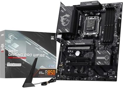 MSI B850 Gaming PRO WIFI6E Motherboard, ATX - Supports AMD Ryzen 9000/8000 / 7000 Processors, AM5 - DDR5 Memory Boost 8200+ MT/s (OC), PCIe 4.0 x16, M.2 Gen5, Wi-Fi 6E, 2.5G LAN