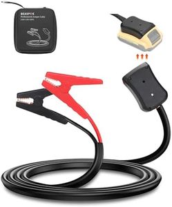 Beaspire Jumper Cables Adapter for De-Walt 20V Battery, Automotive Booster Cables (5.9Ft x 8AWG) Jumper Emergency Replacement Cable