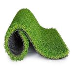 Purav Light 40mm(Size- 2 X 11 Feet) Natural Looking Anti Slip Artificial Green Grass Mat for Floor Home Grass Carpet for Balcony