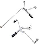 Chrome Forward Controls Peg Levers Linkage Kit Compatible with Harley Sportster XL 1200 883 (Selected)