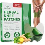 SaluVera Warming Herbal Plaster Patches | Knee Patches | Heat Patches for Women and Men (24 Count)