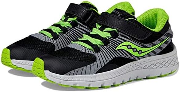 Saucony Velocer A/C Sneaker(Little Kid/Big Kid) Black/Green 1 Little Kid M