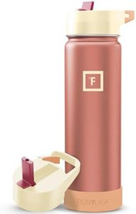 IRON °FLASK Camping & Hiking Hydration Flask with Straw, Wide Mouth Insulated Stainless Steel Sports Water Bottle - 22 oz Dream Sunset