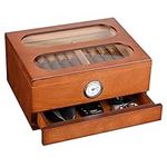 COOL KNIGHT Cigar Humidor with Fron