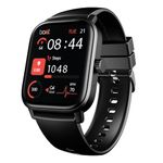 Boat Wave Call 3 Smartwatch 1.83” HD Display with Animated Watch Faces; BT Calling, Functional Crown, Multiple Sports Modes, IP68, HR, SpO2 Monitor, Smart Watches for Men & Women (Bold Black)