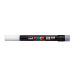 Uniball Posca PCF-350 Soft Brush Tip Paint Marker Pen | Non Toxic & Bleed Proof Ink | For Rocks Painting, Fabric, Wood, Canvas, Ceramic, Scrapbooking, DIY Crafts | White Ink, Pack of 1