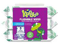 Kandoo Sensitive Flushable Cleansing Wet Wipes, Fragrance Free, 144 Wipes