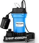FOTING Sump Pump Submersible Sewage/Effluent Pump - Heavy Duty Cast Iron - 115V Septic Pump for Sump Basin/Residential/Sewage/Basement,Cast Iron & Elevated Suction