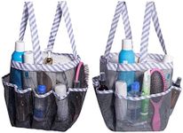 Attmu 2 Pack Mesh Shower Caddy Portable, Quick Dry Hanging Shower Tote Bag for College Dorm Room Essentials, Large Capacity Shower Caddy Dorm for Bathroom Gym Swimming