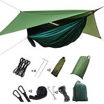 LENHORS Camping Hammock with Mosquito Net,Lightweight and Portable Hammock System