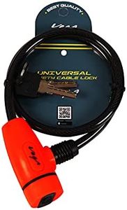 Vega Stainless Steel Cable Key Lock Dull Black Red