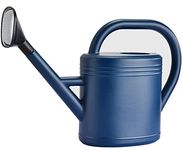 Watering Can 1.5 Gallon for Outdoor Plants, Large Plastic Plant Garden Watering Can with Long Mouth for Indoor House Plants, Water Can with Detachable Sprinkler Head (Blue)