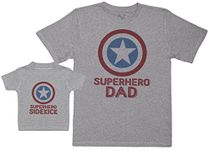 Superhero Sidekick - Baby Gift Set - One Piece - Part of Set- Grey - L