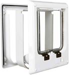 Trixie Pet Products Electromagnetic 4-Way Locking Cat Door, White
