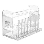 Aquarium Test Tube Holder, Handmade Rack, w/8 Slots and 8 Drying Poles for API and TC Glass Test Tubes