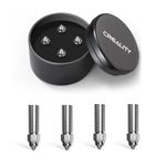 Creality Official K1 Nozzle Kit, 4PCS Hardened Steel Nozzles 0.4mm 0.6mm 0.8mm, High Flow High-Speed Printing 450°C High-Temperature Heating Block Nozzle Kit for K1, K1 Max, Ender 3 V3 KE, CR-10 SE