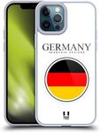 Head Case Designs Germany German Deutschland Flag Flag Patches Soft Gel Case Compatible With Apple iPhone 12 Pro Max