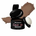 Wazdorf Cover-Up Hair Powder Black – Instantly Covers Grey Roots & Bald Spots, Hair Filler for Thinning Hair, Long-Lasting, Matte Finish, Natural Look, Easy to Apply, Lightweight Formula, 4gm (Brown)