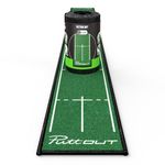 PuttOut Slim Golf Putting Mat, 240cm x 25cm,Green