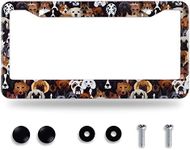 Dog License Plate Frame Cute Differ