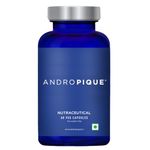 ANDROPIQUE – Natural Testosterone Supplement for Men, Fenugreek seed extract, (60 Capsules) 2 Months Supply, One capsule per day Serving.