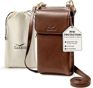 Claasico Womens Crossbody Wallet & Phone Case | iPhone/Samsung/LG Magnet Cell Pouch & Handbag