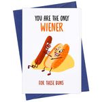 Hohomark Funny Anniversary Card for Men Naughty Valentines Day Card Birthday Greeting Card for Husband Boyfriend Him Fiance Men Cheeky Love Adults Dirty Gifts Card with Envelope