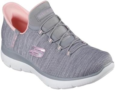 Skechers Sport Women's Hands Free Slip-ins Summits-Everyday Set Sneaker, Gycl=Grey/Coral, 6 Wide