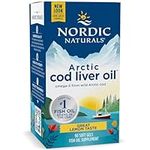 Nordic Naturals, Arctic Cod Liver Oil, 750mg Omega-3 from Cod Liver Oil, with EPA and DHA, Lemon Flavour, 90 Softgels, Soy-Free, Gluten-Free, GMO-Free