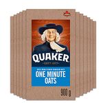 Quaker One Minute Oats, Multi-Pack, , 900g (Pack of 12)